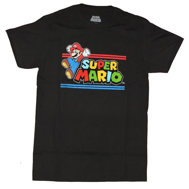 Go Mario Boys T-Shirt New Gray Officially Licensed Jumping Beans Super Mario